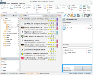 Auto Filing side panel - running auto filing